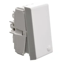 Interruptor unipolar 10 AX combinado blanco Reggio