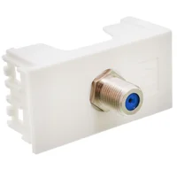 Toma coaxial 75 ohm blanco Reggio