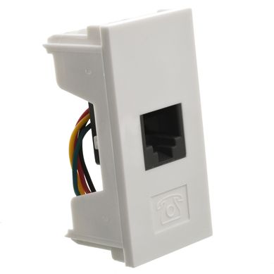Toma RJ11 blanco Reggio