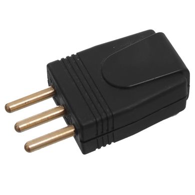 Ficha 2 polos 10 A negra