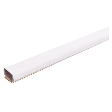Canaleta 16 x 7 mm con autoadhesivo blanco