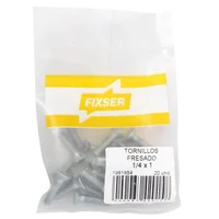 Tornillo fresado 1/4" x 1" x 20 unidades