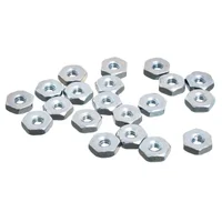Pack de 20 tuercas hexagonal UNC 1/8"