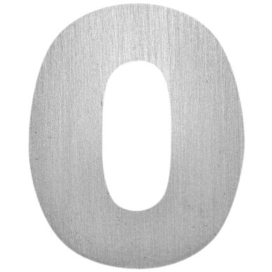 N�mero 0 adhesivo de aluminio 55 x 55 mm