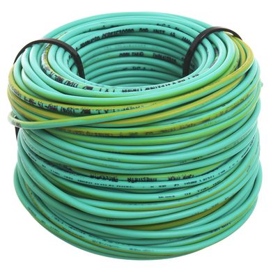 Cable unipolar 1 mm verde y amarillo 30 m