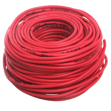 Cable unipolar 2 mm rojo 30 m