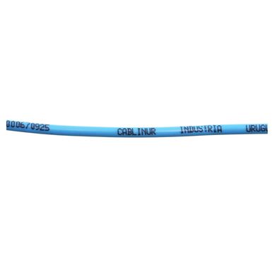 Cable Unipolar 4 mm celeste 1 m