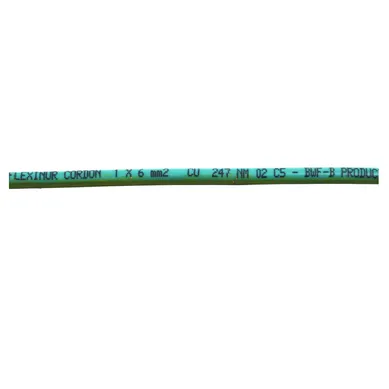Cable Unipolar 6 mm verde y Amarillo Cablinu 1 m