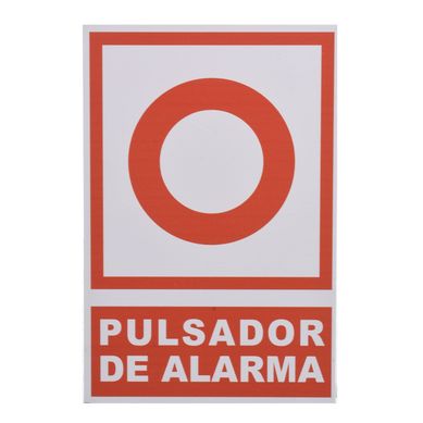 Cartel alarma de incendio 30 x 25 cm