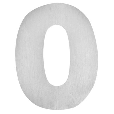Nmero 0 para pegar de aluminio 55 x 55 mm