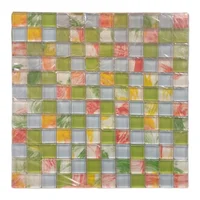 Malla mosaico Limenstone Haz blanco brillante 30x31 cm