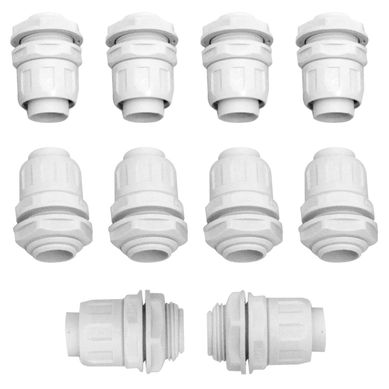 Uni�n 20 mm caja-ca�o corrugado 10 unidades