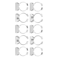 Grampa clip con collar para caño de 32 mm 10 unidades