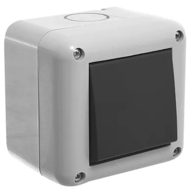 Caja exterior con 2 m�dulos unipolares gris