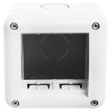 Caja exterior 2 m�dulos para tubo r�gido gris