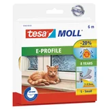 Burlete adhesivo tipo-D-6 m material blanco