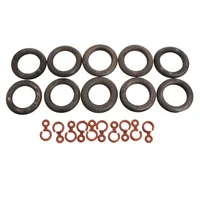 Pack de 10 argollas 22 mm nogal