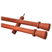 Set de barrales Neo doble 22 x 240 cm nogal