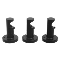 Pack de 3 soportes Neo 3/4" negro