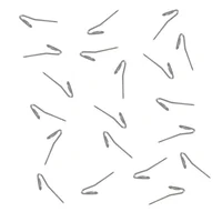 Pack de 20 ganchos inglés níquel