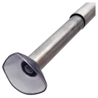 Barral extensible para baño Eco plateado 80 a 100 cm