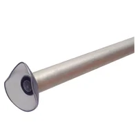 Barral extensible para baño Eco plateado 130 a 200 cm