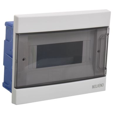 Tablero de embutir 8 m�dulos tapa humo