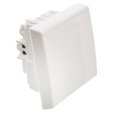 M�dulo interruptor unipolar de 2 m�dulos blanco Reggio