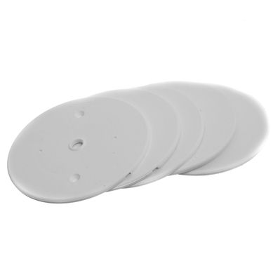 Tapa ciega redonda 95 mm 5 unidades blanco Reggio