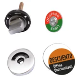 Pomo de baño Libre/Ocupado de baño acerado
