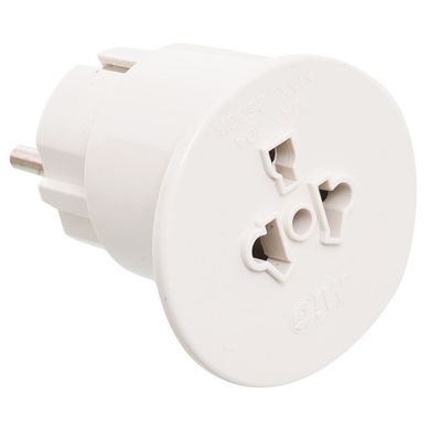 Adaptador schuko con salida universal