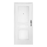 Puerta de acero 90 x 200 cm izquierda blanca