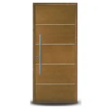 Puerta de madera 80 x 200 cm izquierda cedro