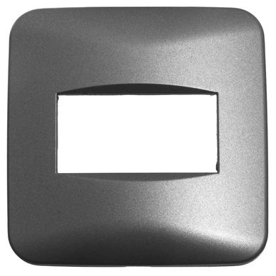 Marco 1 m�dulo acero mate Mini Reggio
