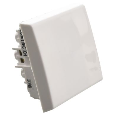 M�dulo interruptor combinado 2 m�dulos 10 A blanco Reggio