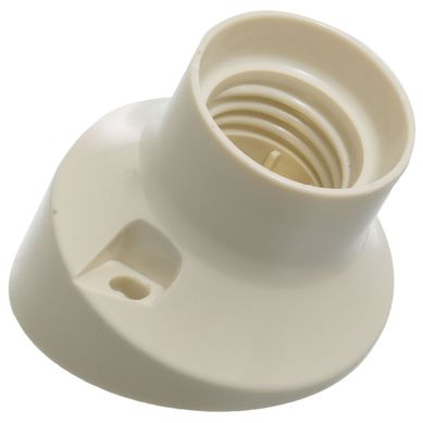 Recept�culo curvo E27 marfil