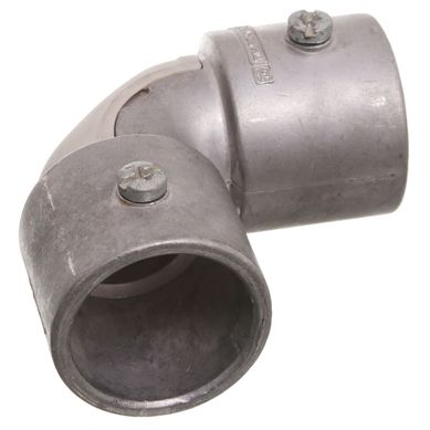 Conector curvo sin rosca para caja salida 1 - 1/4