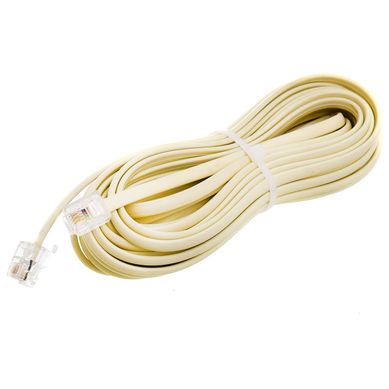Cable Prolongado Telefnico 8 m Blanco