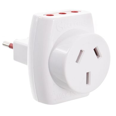 Adaptador de tomacorrientes con 2 entradas 3 en l�nea