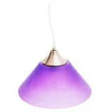 Lámpara colgante de plástico morada 1 luz E27