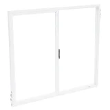 Ventana de PVC vidrio simple blanca 100 x 90 cm