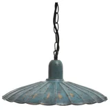 Lámpara colgante 1 luz metal Provenza Turquesa
