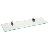 Estante de vidrio templado mediano 60 x 15 x 0,6 cm