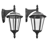 Pack de 2 faroles hexagonales negro