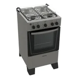 Cocina a gas Mónaco 420 49 cm 4 hornallas plateada
