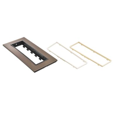 M�dulo tapa con puente 6 m�dulos Anodizado Oscuro