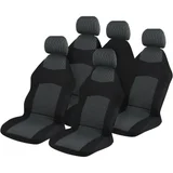 Cubre asiento poliéster gris y negro