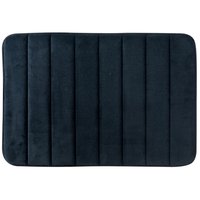 Alfombra de baño Rayas 40 x 60 cm negra