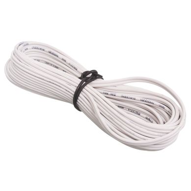Cable gemelo blanco con 2 polos 2 cm 10 m