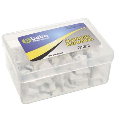 Caja de 100 grampas redondas N� 9